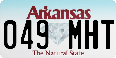 AR license plate 049MHT