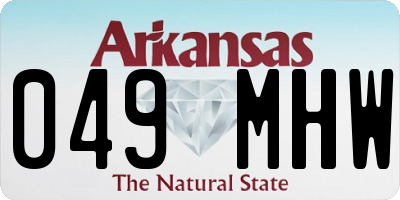 AR license plate 049MHW