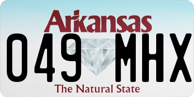 AR license plate 049MHX