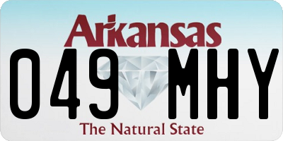 AR license plate 049MHY