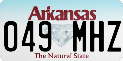 AR license plate 049MHZ