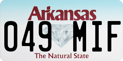 AR license plate 049MIF