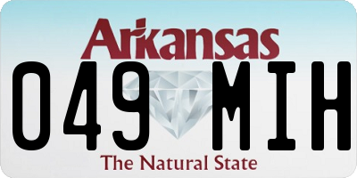 AR license plate 049MIH