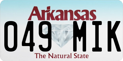 AR license plate 049MIK