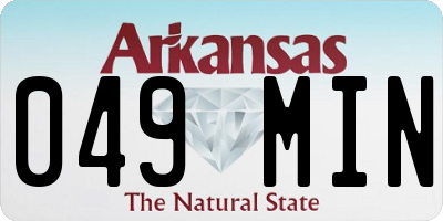 AR license plate 049MIN