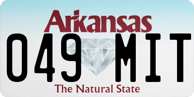 AR license plate 049MIT