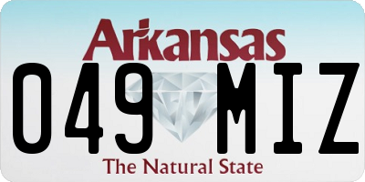AR license plate 049MIZ