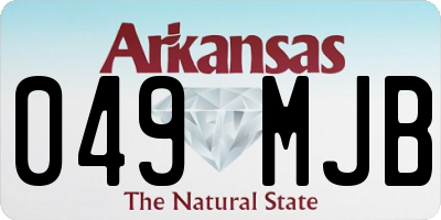 AR license plate 049MJB