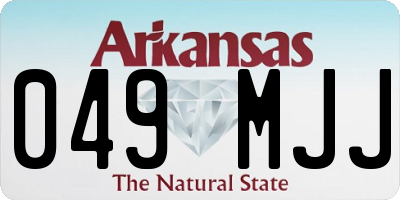 AR license plate 049MJJ