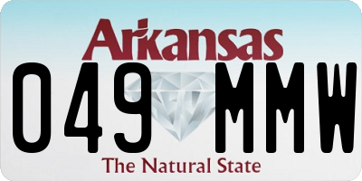 AR license plate 049MMW