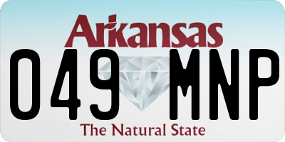 AR license plate 049MNP