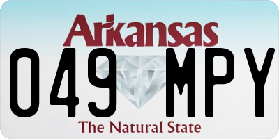 AR license plate 049MPY