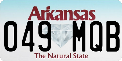 AR license plate 049MQB