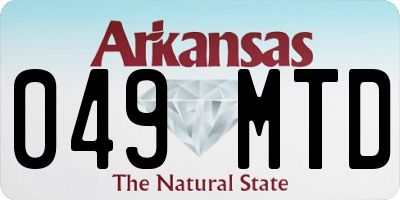 AR license plate 049MTD