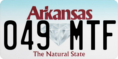 AR license plate 049MTF