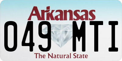 AR license plate 049MTI