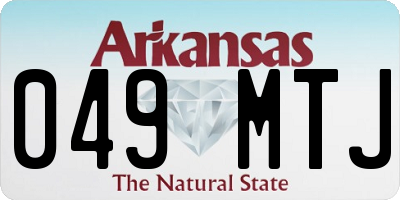 AR license plate 049MTJ