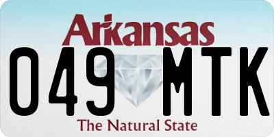 AR license plate 049MTK