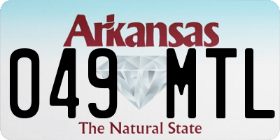 AR license plate 049MTL