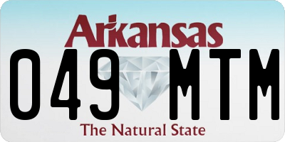AR license plate 049MTM