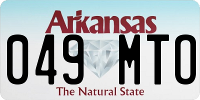AR license plate 049MTO