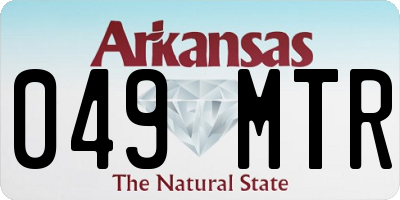 AR license plate 049MTR