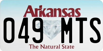AR license plate 049MTS
