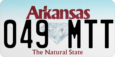 AR license plate 049MTT