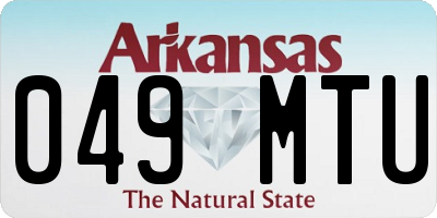 AR license plate 049MTU