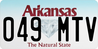 AR license plate 049MTV