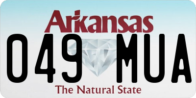 AR license plate 049MUA