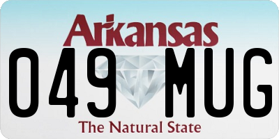 AR license plate 049MUG