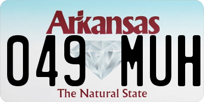 AR license plate 049MUH