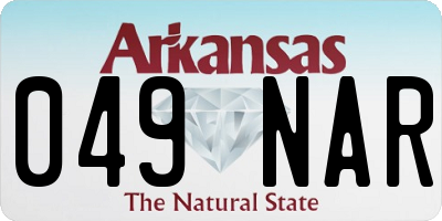 AR license plate 049NAR