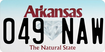 AR license plate 049NAW