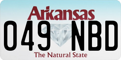 AR license plate 049NBD