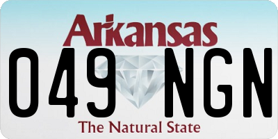 AR license plate 049NGN