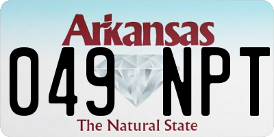 AR license plate 049NPT