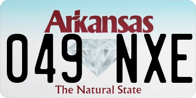 AR license plate 049NXE