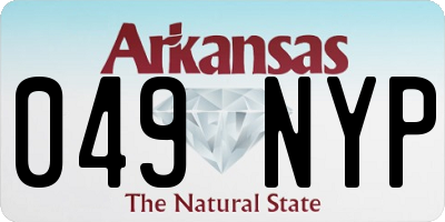 AR license plate 049NYP