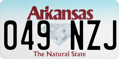 AR license plate 049NZJ