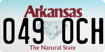 AR license plate 049OCH