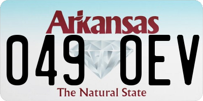 AR license plate 049OEV