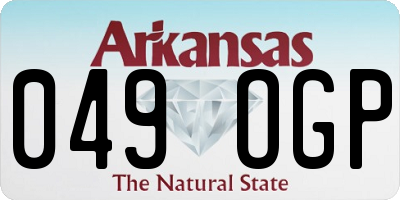 AR license plate 049OGP