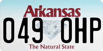 AR license plate 049OHP