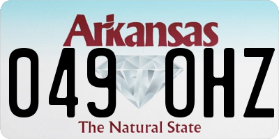 AR license plate 049OHZ
