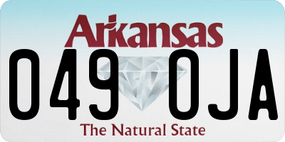 AR license plate 049OJA
