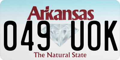 AR license plate 049UOK
