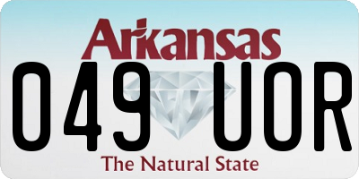 AR license plate 049UOR