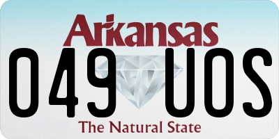 AR license plate 049UOS
